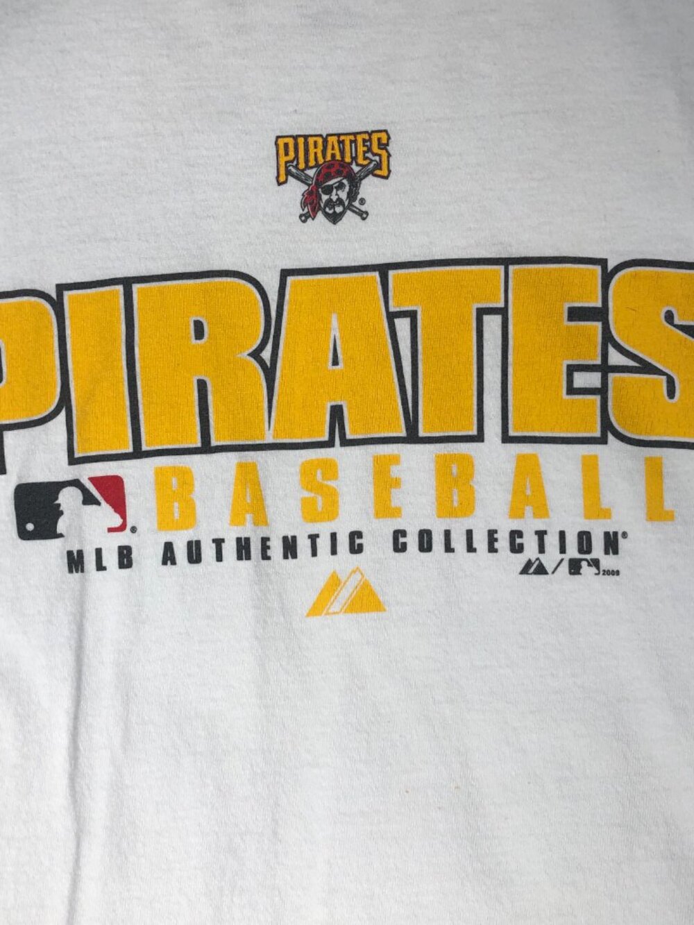 Roberto Clemente Shirt Men Medium Retro Ringer Pittsburgh Pirates MLB Majestic - Picture 6 of 7